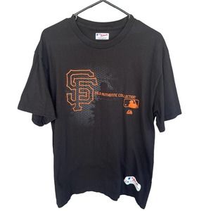 Majestic San Francisco Giant Shirt Adult Extra Large Black Baseball MLB